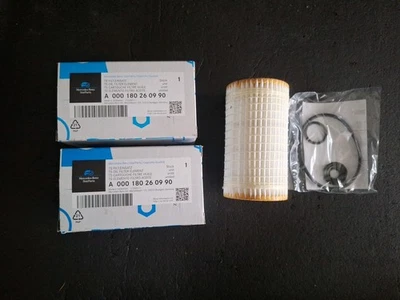 OEM MERCEDES BENZ МАСЛЯНЫЕ ФИЛЬТРЫ КОМПЛЕКТ ИЗ 2 ЧАСТЕЙ # A 000 180 26 09 90 - Изображение 1 из 4