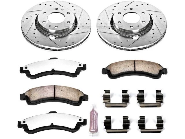 Kit de pastillas de freno delanteras y rotor para GMC Envoy XUV NR931PQ 2004-2005 Foto 1 de 1