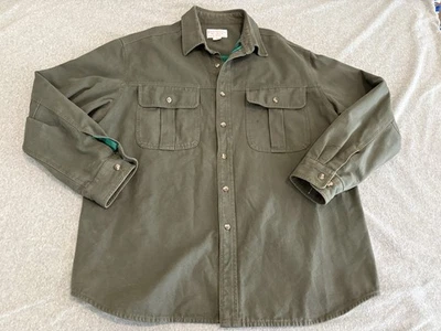 Camiseta Filson Guía de Alaska Camisa Verde Franela Forrada Talla XXL 2XL 12050 Foto 1 de 4