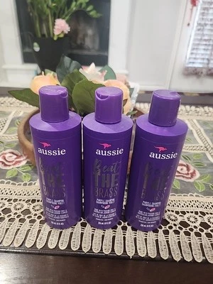 3LotAussie Beat the Brass Paraben Free Purple Shampoo for Color Treated Hair 8oz - Image 1 of 4