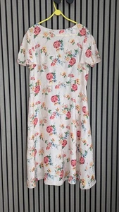 Next Stylish Summer Dress Size 18 Pink Floral Party Occasion - Picture 1 of 4