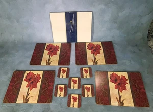 Pimpernel Table Placemats Coasters Floral Pattern England Superior Finish - Picture 1 of 21