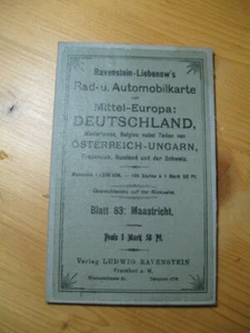 Ravenstein-Liebenow´s Rad-u.Automobilkarte von Mittel-Europa: Bl. 83: Maastricht - Bild 1 von 4