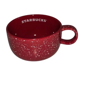 Starbucks 2019 Large Red With White Speckles 16 fl oz Soup Coffee Mug Handle  - Bild 1 von 24