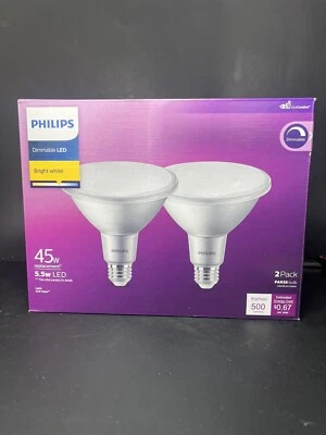 Philips 45W Equivalent Bright White PAR38 Medium Dimmable LED Floodlight Light - Image 1 of 3