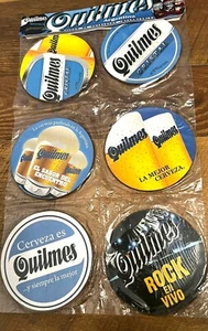6 POSAVASOS DE CERVEZA QUILMES ARGENTINA Posavasos Cerveza Impermeables Maderita - Imagen 1 de 2