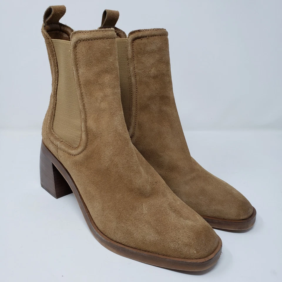 Botines Dolce Vita para mujer talla 8 Jones gamuza camel Foto 1 de 4