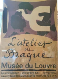 Lithographiertes Poster Mourlot - L'atelier de Georges Braque 1961/62 - Bild 1 von 4