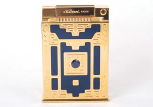 S.T.Dupont 1998 Nuevo Mundo Edición Limitada Encendedor de Mesa Dorado en Caja Brocado - Imagen 1 de 11