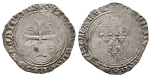 Frankreich Charles VIII. 1483-1498 Blanc Münze Coin France (D328) - Picture 1 of 1