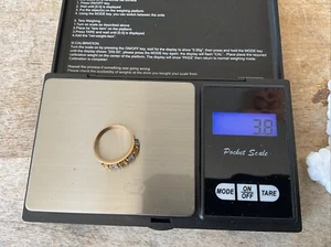 Vintage 10k Gold 6 Stone Mothers Ring Band Size 6 Weight 3.8 Grams - Picture 1 of 6