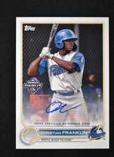 2022 Pro Debut Base Auto #PD-144 Christian Franklin - Myrtle Beach Pelicans