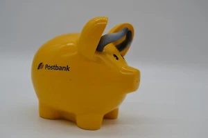 Sparschwein, Postbank- Börsensieger, Gelb mit Hörnern, ca.10 x 9,5 cm - Bild 1 von 9