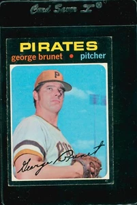 1971 Topps Baseball Card #73 George Brunet Pittsburgh Pirates  - Picture 1 of 2
