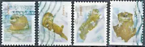 USA Stamps: 2021 Otters in Snow, SC 5648-51 (4) , Used. Off Paper - Picture 1 of 1