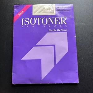 Isotoner Pantyhose Frost White Size 2 Silky Sheer 502 Sandalfoot Nylon Spandex - Picture 1 of 2