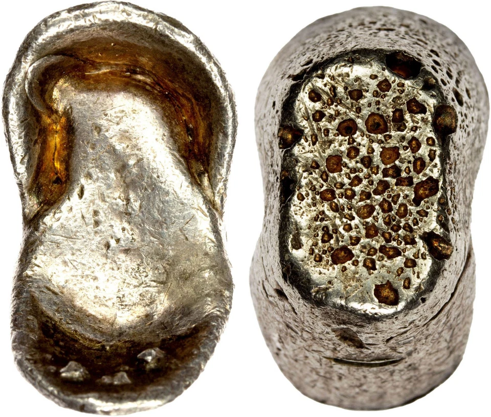 China 1895 ShanXi prata : SYCEE: AR sycee (17,3 gramas) 光緒元寶 半兩銀錠 - Imagem 1 de 4