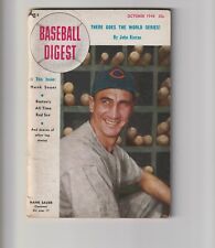 Baseball Digest Magazine - October 1948 Issue - Hank Sauer Reds Cover