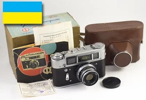 FED 4 INDUSTAR 61 CAMERA BOX BOXED MANUAL PASSPORT CERTIFICATE MINT SERVICED - Zdjęcie 1 z 12