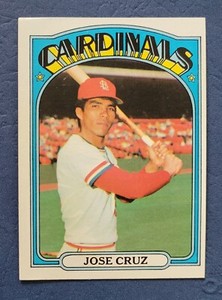 1972 Topps Baseball - #107 Jose Cruz OF - St. Louis Cardinals ROOKIE
