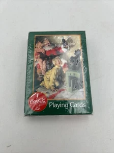 Vintage Coca Cola 1996 Christmas Santa Playing Cards Deck - New Sealed - Picture 1 of 4