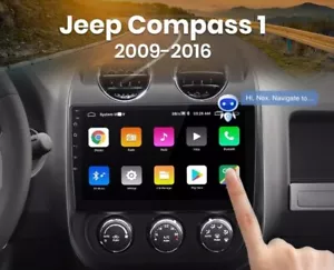 RADIO 2 DIN PER JEEP COMPASS 10" 1GB 32 GB NAVIGATORE GPS BLUETOOTH ANDROID - Foto 1 di 5