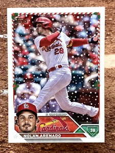 2023 Topps Holiday Candy Cane Bat Nolan Arenado #H170 - Bild 1 von 2