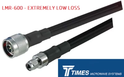 LMR-600 N Male SMA male Helium Times Microwave Coaxial Cable Assembly LMR600 - Image 1 of 3