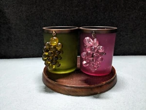 Vintage Home Interiors Tea Light Candle Holder Grapes - Picture 1 of 13