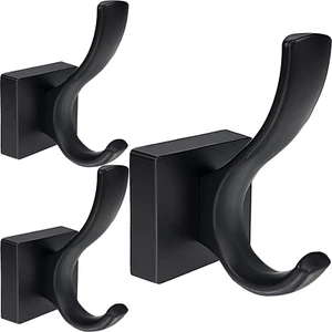 Towel Holder for Bathroom Wall Hooks, Bath Towel Rack Shower Towel Holder, Robe - Picture 1 of 7