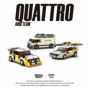 Audi Sport Quattro S1 Team Building Blocks Set WRC Rally Race Car Toy 1362pcs - Picture 1 of 7