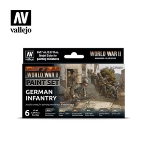 VAL70206 - AV Vallejo Modelo Color Set - Segunda Guerra Mundial Infantería Alemana (6) - Imagen 1 de 1