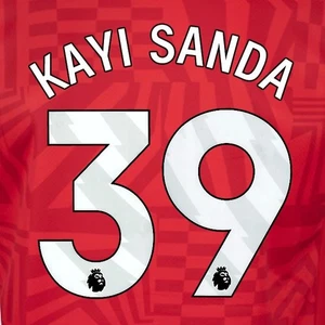 2024 2025 OFFIZIELLES SOUTHAMPTON KAYI SANDA 39 WEISS HEIMSPIELERGRÖSSE NAME SET - Bild 1 von 1
