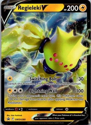Regieleki V SWSH280 SWSH: Sword & Shield Promo Cards  Holo Promo NM - Image 1 of 2