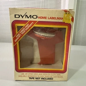 Vintage DYMO Home Label Maker Orange Model 1800 USA 1973 P/N 915170 - Picture 1 of 13