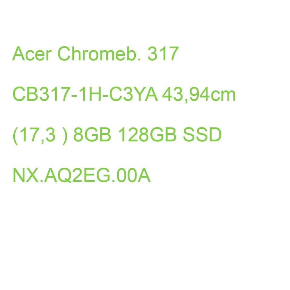 Acer Chromebook 317 17.3'' FHD IPS N4500 8GB/128GB eMMC ChromeOS (NX.AQ2EG.00A)