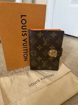 Authentic Louis Vuitton Monogram Agenda PM With Orange Interior - Image 1 of 4