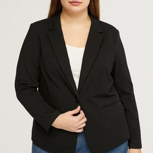 Lane Bryant Damen 20 Schwarz Blazer Jacke Officewear Goth Ästhetik Minimalistisch - Bild 1 von 6