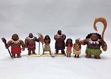 Disney - Moana Characters Action Figures -  Lot of 8