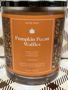 Bath And & Body Works Eindochtkerze ätherisches Öl Kürbis Pekannuss Waffeln S - Bild 1 von 4