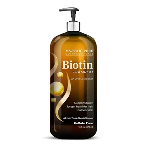 Majestic Pure Biotin Shampoo for Hair Growth - Volumizing Shampoo for Hair Loss - Picture 1 of 12