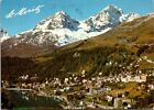 6x4" Postcard St. Moritz Switzerland - Aerial View Piz Albana & Julier - Posted