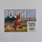 Carte à collectionner Ty Beanie Babies Pouch the Kangaroo 4161 simple série I 1998