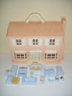 Vintage Toy Street Inc Fold Out Play N Travel Pink Dollhouse With Furniture