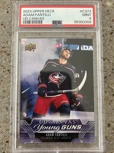 2023-24 Upper Deck Extended Series Adam Fantilli Young Guns Canvas PSA 9 #C373 - Picture 1 of 2