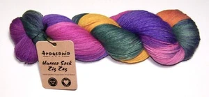437 yard skein of Araucania HUASCO ZIG ZAG SOCK Hand Painted Yarn #702 CLEMATIS - Picture 1 of 1
