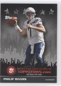 2009 Topps Topps Town Redemption Code Cards Silver Philip Rivers #TTT8