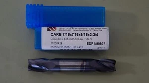 Niagara Cutter N89897 Carbide Square End Mill 7/16x7/16x9/16x2-3/4 - New - Imagen 1 de 9