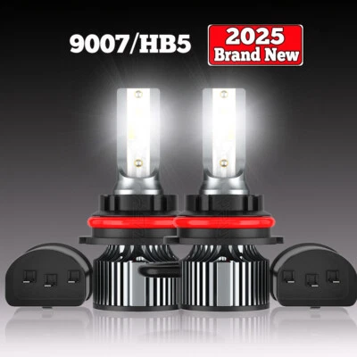 Faro LED de haz alto bajo 9600lm 55W blanco para Peterbilt 377 385 375 2 piezas 9007 Foto 1 de 4