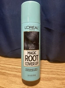 L'Oreal Magic Root Cover Up Temporary Gray Concealer Hair Color Spray BLACK New - Picture 1 of 3
